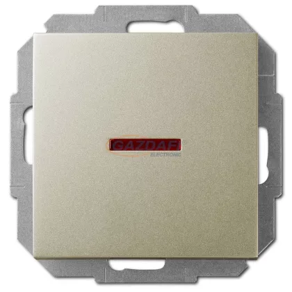 ELEKTRO-PLAST 1423-57 "Sentia" egypólusú, jelzőfényes kapcsoló, süllyesztett, szatén, IP20, 250V, 10A, keret nélkül ELEKTRO-PLAST 1423-57 "Sentia" egypólusú, jelzőfényes kapcsoló, süllyesztett, szatén, IP20, 250V, 10A, keret nélkül