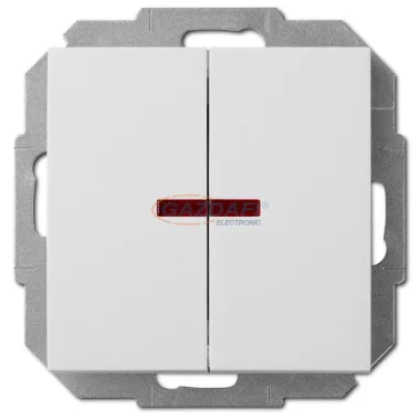 ELEKTRO-PLAST 1424-10 "Sentia" kétpólusú, jelzőfényes kapcsoló, süllyesztett, fehér, IP20, 250V, 10A, keret nélkül ELEKTRO-PLAST 1424-10 "Sentia" kétpólusú, jelzőfényes kapcsoló, süllyesztett, fehér, IP20, 250V, 10A, keret nélkül