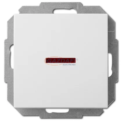 ELEKTRO-PLAST 1425-10 "Sentia" jelzőfényes váltókapcsoló, süllyesztett, fehér, IP20, 250V, 10A, keret nélkül ELEKTRO-PLAST 1425-10 "Sentia" jelzőfényes váltókapcsoló, süllyesztett, fehér, IP20, 250V, 10A, keret nélkül