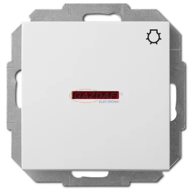 ELEKTRO-PLAST 1426-10 "Sentia" lámpajeles, jelzőfényes nyomókapcsoló, süllyesztett, fehér, IP20, 250V, 10A, keret nélkül ELEKTRO-PLAST 1426-10 "Sentia" lámpajeles, jelzőfényes nyomókapcsoló, süllyesztett, fehér, IP20, 250V, 10A, keret nélkül