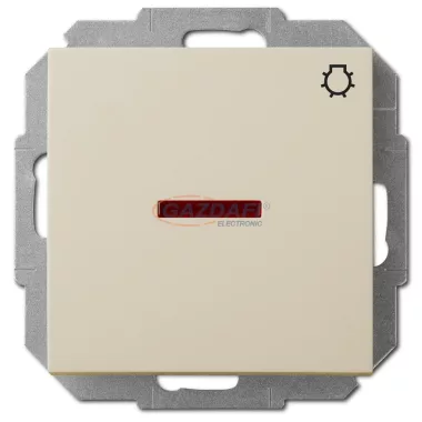 ELEKTRO-PLAST 1426-11 "Sentia" lámpajeles, jelzőfényes nyomókapcsoló, süllyesztett, krém, IP20, 250V, 10A, keret nélkül ELEKTRO-PLAST 1426-11 "Sentia" lámpajeles, jelzőfényes nyomókapcsoló, süllyesztett, krém, IP20, 250V, 10A, keret nélkül