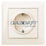   ELEKTRO-PLAST 1437-01 "Sentia" csatlakozó aljzat, 2P+F, krém, kerettel