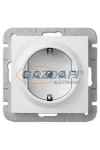 ELEKTRO-PLAST 1437-10 "Sentia" csatlakozó aljzat, 2P+F, fehér, keret nélkül ELEKTRO-PLAST 1437-10 "Sentia" csatlakozó aljzat, 2P+F, fehér, keret nélkül