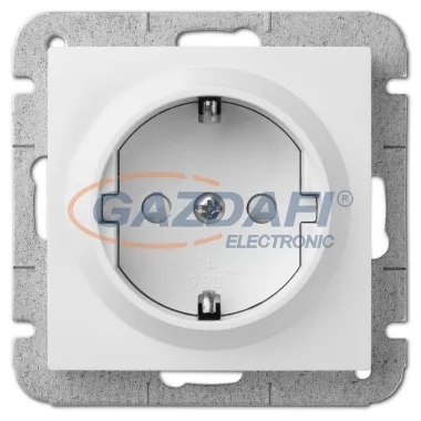 ELEKTRO-PLAST 1437-10 "Sentia" csatlakozó aljzat, 2P+F, fehér, keret nélkül ELEKTRO-PLAST 1437-10 "Sentia" csatlakozó aljzat, 2P+F, fehér, keret nélkül