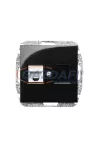 ELEKTRO-PLAST 1448-58 "Sentia" süllyesztett CAT5e/RJ45 Informatikai csatlakozó aljzat, fekete, keret nélkül ELEKTRO-PLAST 1448-58 "Sentia" süllyesztett CAT5e/RJ45 Informatikai csatlakozó aljzat, fekete, keret nélkül