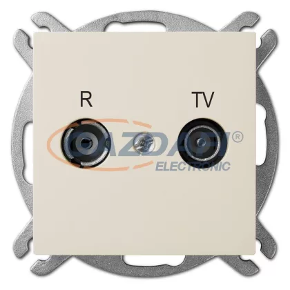   ELEKTRO-PLAST 1452-11 "Sentia" süllyesztett TV-R csatlakozó aljzat, „végponti”, krém, keret nélkül