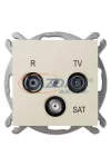 ELEKTRO-PLAST 1453-01 "Sentia" R-TV-SAT aljzat végzáró, krém, kerettel
