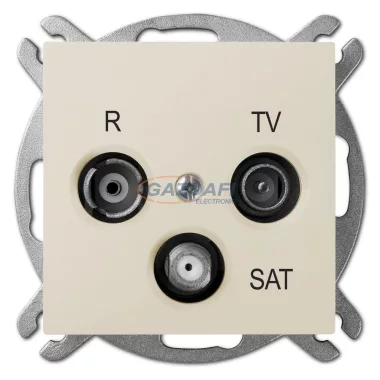 ELEKTRO-PLAST 1453-11 "Sentia" R-TV-SAT aljzat végzáró, krém, keret nélkül ELEKTRO-PLAST 1453-11 "Sentia" R-TV-SAT aljzat végzáró, krém, keret nélkül