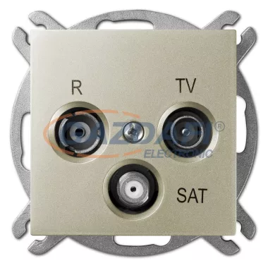 ELEKTRO-PLAST 1453-57 "Sentia" R-TV-SAT aljzat végzáró, szatén, keret nélkül ELEKTRO-PLAST 1453-57 "Sentia" R-TV-SAT aljzat végzáró, szatén, keret nélkül