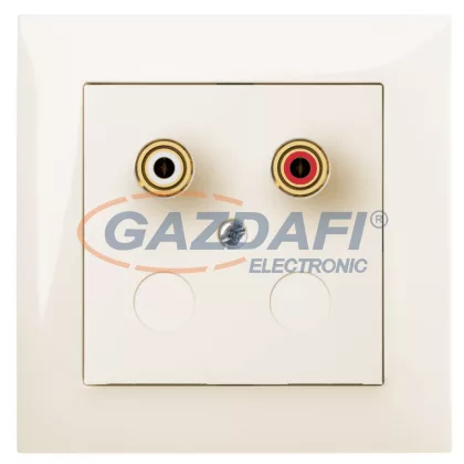 ELEKTRO-PLAST 1457-01 "Sentia" süllyesztett hangszóró aljzat, krém, keret nélkül, kerettel ELEKTRO-PLAST 1457-01 "Sentia" süllyesztett hangszóró aljzat, krém, keret nélkül, kerettel