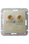 ELEKTRO-PLAST 1457-57 "Sentia" süllyesztett hangszóró aljzat, szatén, keret nélkül ELEKTRO-PLAST 1457-57 "Sentia" süllyesztett hangszóró aljzat, szatén, keret nélkül