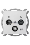 ELEKTRO-PLAST 1461-10 "Sentia" süllyesztett R-TV-SAT átmenő aljzat, 10dB, fehér, keret nélkül ELEKTRO-PLAST 1461-10 "Sentia" süllyesztett R-TV-SAT átmenő aljzat, 10dB, fehér, keret nélkül