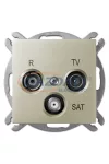 ELEKTRO-PLAST 1461-57 "Sentia" süllyesztett R-TV-SAT átmenő aljzat, 10dB, szatén, keret nélkül ELEKTRO-PLAST 1461-57 "Sentia" süllyesztett R-TV-SAT átmenő aljzat, 10dB, szatén, keret nélkül