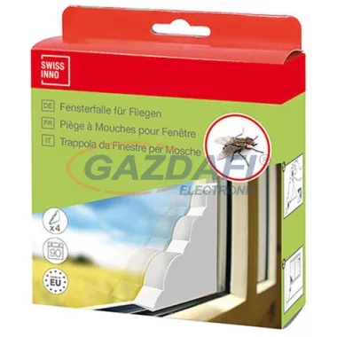 SWISSINNO 1461202 Natural Control Dekoros légycsapda ablakba, 4 különböző dizájn/csomag