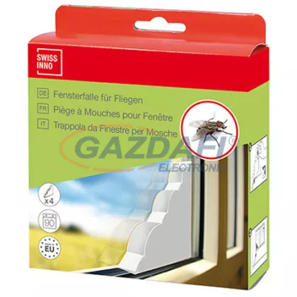   SWISSINNO 1461202 Natural Control Dekoros légycsapda ablakba, 4 különböző dizájn/csomag