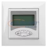   ELEKTRO-PLAST 1465-00 "Sentia" LCD hőfokszabályozó kerettel, fehér