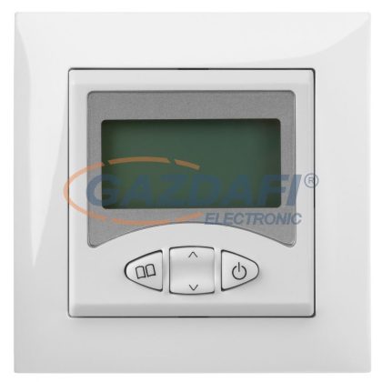   ELEKTRO-PLAST 1465-00 "Sentia" LCD hőfokszabályozó kerettel, fehér