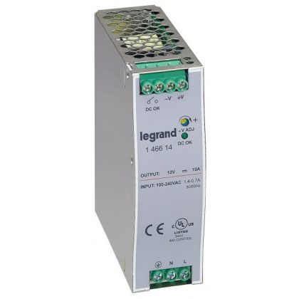   LEGRAND 146614 tápegység 120VA 115-230/12V= kapcsolóüzemű stabilizált