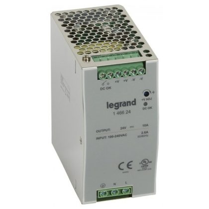 LEGRAND 146624 tápegység 240VA 115-230/24V= kapcsolóüzemű stabilizált