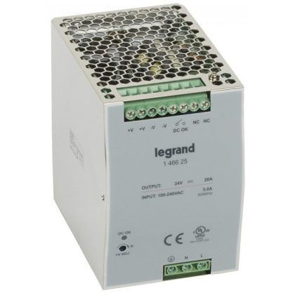   LEGRAND 146625 tápegység 480VA 115-230/24V= kapcsolóüzemű stabilizált