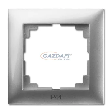 ELEKTRO-PLAST 1471-46 "Sentia" egyes keret, ezüst, IP44, 250V, 10A ELEKTRO-PLAST 1471-46 "Sentia" egyes keret, ezüst, IP44, 250V, 10A