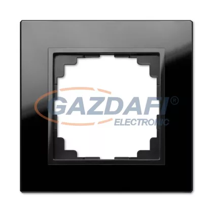 ELEKTRO-PLAST 1471-61 "Sentia" egyes üveg keret, fekete, IP20, 250V, 10A ELEKTRO-PLAST 1471-61 "Sentia" egyes üveg keret, fekete, IP20, 250V, 10A