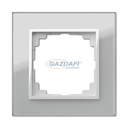 ELEKTRO-PLAST 1471-63 "Sentia" egyes üveg keret, ezüst, IP20, 250V, 10A ELEKTRO-PLAST 1471-63 "Sentia" egyes üveg keret, ezüst, IP20, 250V, 10A