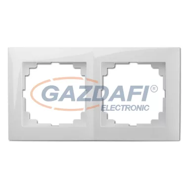 ELEKTRO-PLAST 1472-00 "Sentia" univerzális kettes keret, fehér, IP20, 250V, 10A ELEKTRO-PLAST 1472-00 "Sentia" univerzális kettes keret, fehér, IP20, 250V, 10A
