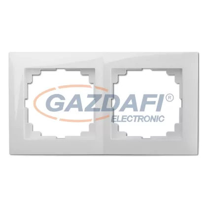 ELEKTRO-PLAST 1472-00 "Sentia" univerzális kettes keret, fehér, IP20, 250V, 10A ELEKTRO-PLAST 1472-00 "Sentia" univerzális kettes keret, fehér, IP20, 250V, 10A