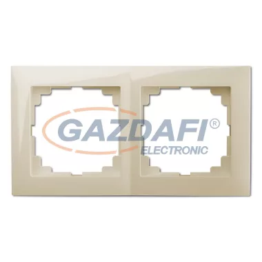 ELEKTRO-PLAST 1472-01 "Sentia" univerzális kettes keret, krém, IP20, 250V, 10A ELEKTRO-PLAST 1472-01 "Sentia" univerzális kettes keret, krém, IP20, 250V, 10A