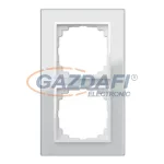   ELEKTRO-PLAST 1472-62 "Sentia" kettes üveg keret, fehér, IP20, 250V, 10A