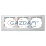   ELEKTRO-PLAST 1473-00 "Sentia" univerzális hármas keret, fehér, IP20, 250V, 10A