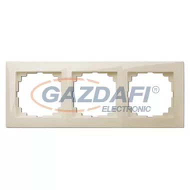 ELEKTRO-PLAST 1473-01 "Sentia" univerzális hármas keret, krém, IP20, 250V, 10A ELEKTRO-PLAST 1473-01 "Sentia" univerzális hármas keret, krém, IP20, 250V, 10A