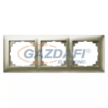 ELEKTRO-PLAST 1473-57 "Sentia" univerzális hármas keret, szatén, IP20, 250V, 10A