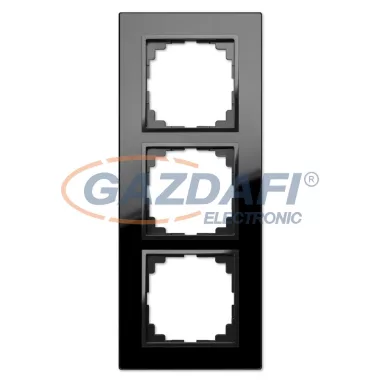 ELEKTRO-PLAST 1473-61 "Sentia" hármas üveg keret, fekete, IP20, 250V, 10A ELEKTRO-PLAST 1473-61 "Sentia" hármas üveg keret, fekete, IP20, 250V, 10A