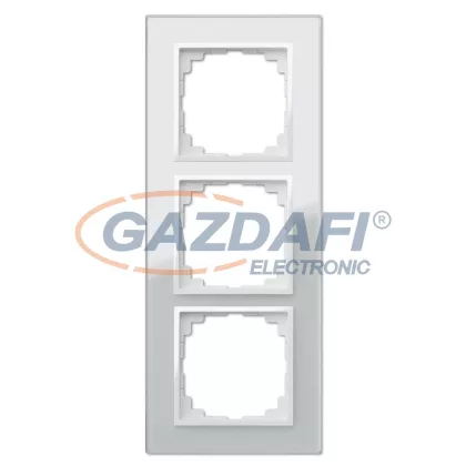   ELEKTRO-PLAST 1473-62 "Sentia" hármas üveg keret, fehér, IP20, 250V, 10A