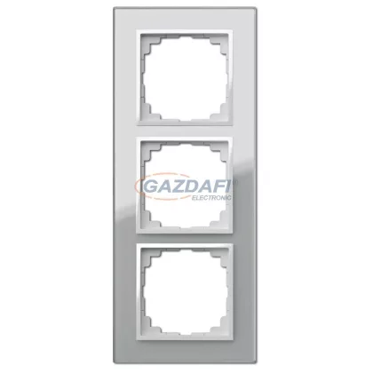 ELEKTRO-PLAST 1473-63 "Sentia" hármas üveg keret, ezüst, IP20, 250V, 10A ELEKTRO-PLAST 1473-63 "Sentia" hármas üveg keret, ezüst, IP20, 250V, 10A