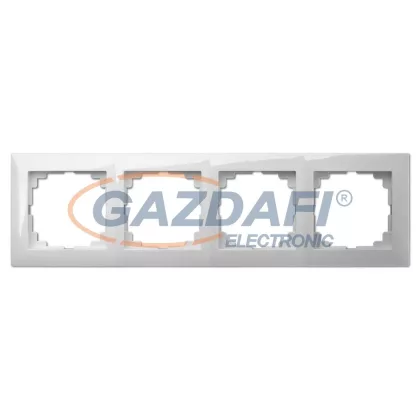 ELEKTRO-PLAST 1474-00 "Sentia" univerzális négyes keret, fehér, IP20, 250V, 10A ELEKTRO-PLAST 1474-00 "Sentia" univerzális négyes keret, fehér, IP20, 250V, 10A