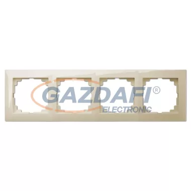 ELEKTRO-PLAST 1474-01 "Sentia" univerzális négyes keret, krém, IP20, 250V, 10A ELEKTRO-PLAST 1474-01 "Sentia" univerzális négyes keret, krém, IP20, 250V, 10A