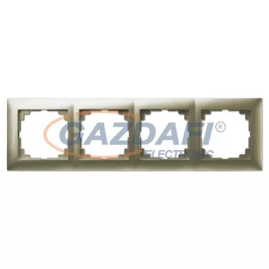 ELEKTRO-PLAST 1474-57 "Sentia" univerzális négyes keret, szatén, IP20, 250V, 10A
