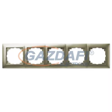 ELEKTRO-PLAST 1475-57 "Sentia" univerzális ötös keret , szatén, IP20, 250V, 10A