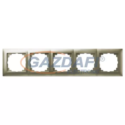 ELEKTRO-PLAST 1475-57 "Sentia" univerzális ötös keret , szatén, IP20, 250V, 10A ELEKTRO-PLAST 1475-57 "Sentia" univerzális ötös keret , szatén, IP20, 250V, 10A