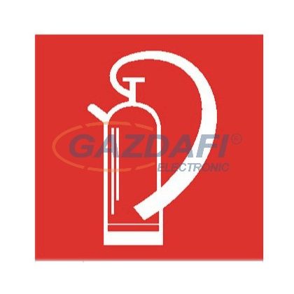 Tűzoltó készülék Utánvilágító tábla, 150x150mm