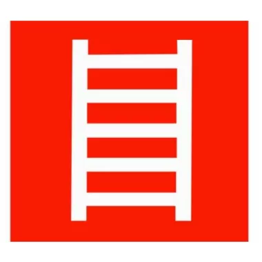 Tűzlétra Utánvilágító tábla, 150x150mm