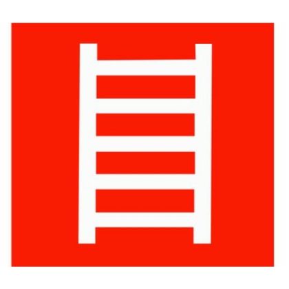 Tűzlétra Utánvilágító tábla, 150x150mm