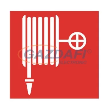 Tűzivíz tömlő Utánvilágító tábla, 150x150mm