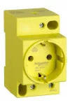 SCHNEIDER 15033 Acti9 iPC 2P+F dugaszoló aljzat, 16A, sárga