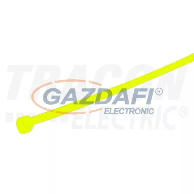 TRACON 150S Normál kábelkötegelő, sárga 140×3.6mm, D=2-36mm, PA6.6
