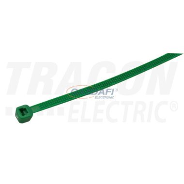TRACON 150Z Normál kábelkötegelő, zöld 140×3.6mm, D=2-36mm, PA6.6, 100 db/csomag