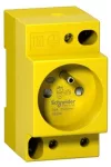 SCHNEIDER 15324 Acti9 iPC 2P + E double pin socket, 16A, yellow SCHNEIDER 15324 Acti9 iPC 2P + E double pin socket, 16A, yellow